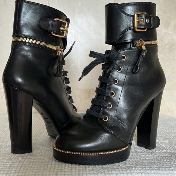 Sergio Rossi Black Ankle Boots Size 6 I IT 36 - Picture 5 of 9